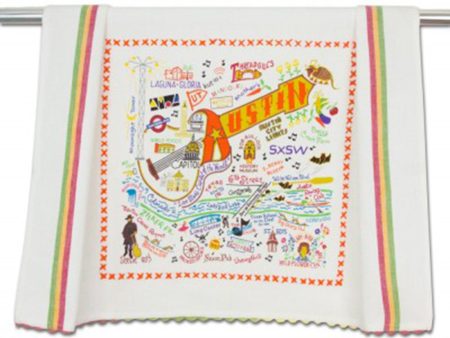 CS Embroidered Dish Towel  - Austin Online Sale