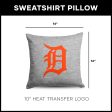 Detroit Tigers MLB Primary Sweatshirt Pillow 16 Inches Online now