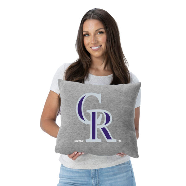 Colorado Rockies MLB Primary Sweatshirt Pillow 16 Inches Online Hot Sale