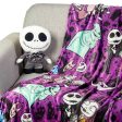 Disney Nightmare Before Christmas Jack Skellington Hugger Pillow with Silk Touch Throw Blanket 50x60 Inches For Cheap