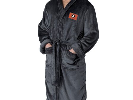 Anaheim Ducks NHL Black Snipe L XL Silk Touch Bathrobe 26x47 Inches Online now