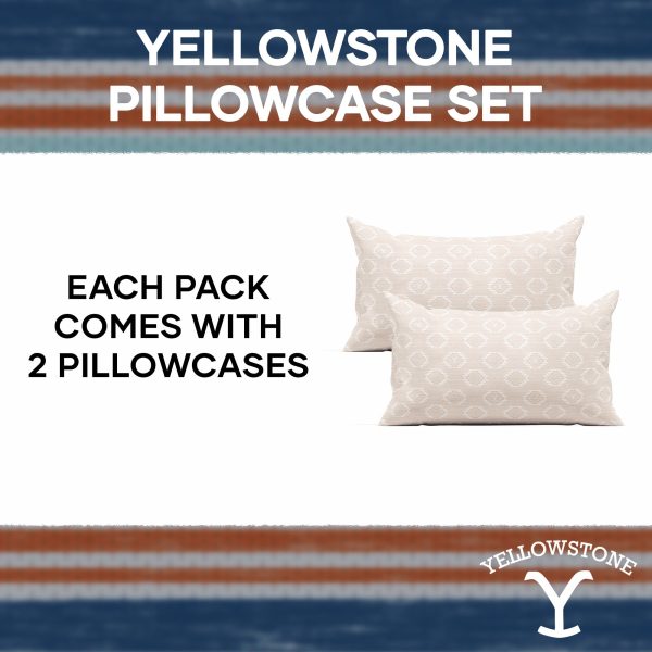 Yellowstone Meridian Pillowcase Set 2-Pack 20X30 Inches For Discount