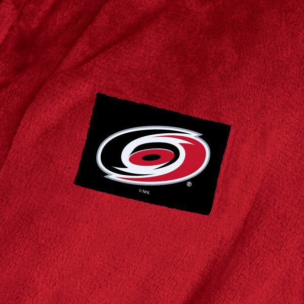 Carolina Hurricanes NHL Red Snipe S M Silk Touch Bathrobe 23X41 Inches For Cheap