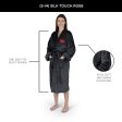 Chicago Blackhawks NHL Black Snipe S M Silk Touch Bathrobe 23X41 Inches Online Sale