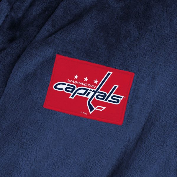 Washington Capitals NHL Navy Snipe S M Silk Touch Bathrobe 23X41 Inches For Sale