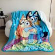 Bluey Togetherness Silk Touch Sherpa Throw Blanket 40x50 Inches Cheap