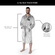 Boston Bruins NHL White Snipe L XL Silk Touch Bathrobe 26x47 Inches Cheap