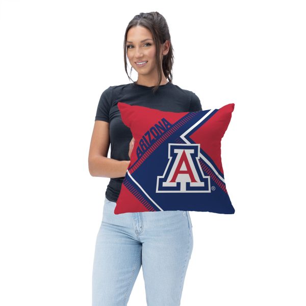 Arizona Wildcats NCAA Pulsewave Throw Pillow 18X18 Inches Discount