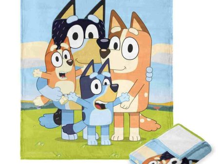 Bluey Heeler Family Silk Touch Throw Blanket 50x60 Inches For Sale