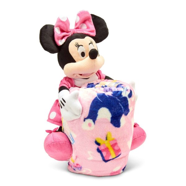 Disney Minnie Mouse Minnie Hugger Pillow with Silk Touch Throw Blanket 50x60 Inches Online now