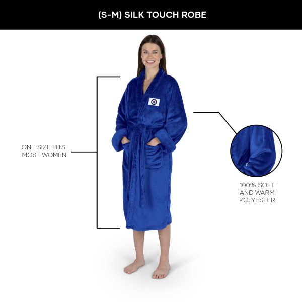 Winnipeg Jets NHL Navy Snipe S M Silk Touch Bathrobe 23X41 Inches Online Hot Sale