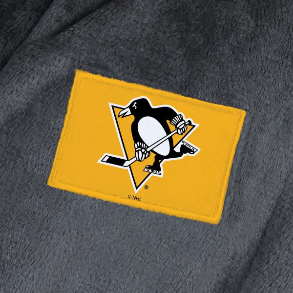 Pittsburgh Penguins NHL Black Snipe L XL Silk Touch Bathrobe 26x47 Inches Online Hot Sale