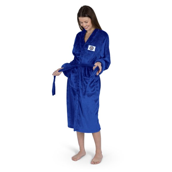 Winnipeg Jets NHL Navy Snipe S M Silk Touch Bathrobe 23X41 Inches Online Hot Sale