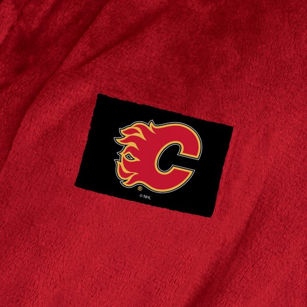 Calgary Flames NHL Red Snipe S M Silk Touch Bathrobe 23X41 Inches Discount