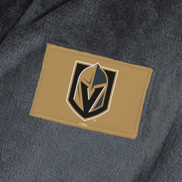 Vegas Golden Knights NHL Black Snipe L XL Silk Touch Bathrobe 26x47 Inches Sale