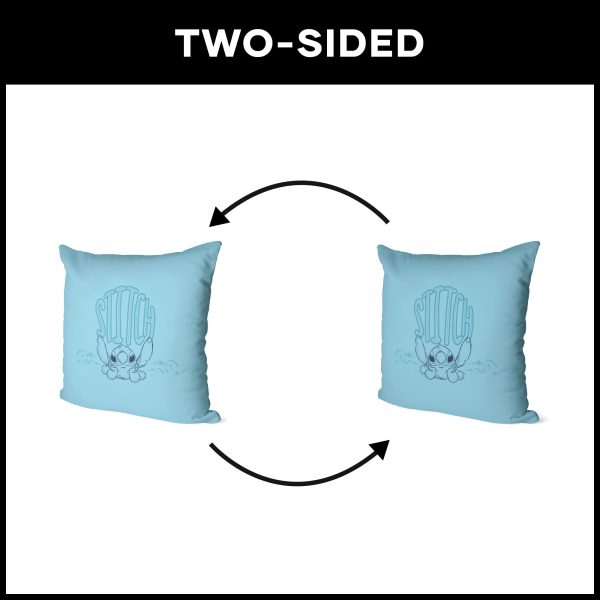 Disney Lilo and Stitch Surfs Up Stitch Throw Pillow 18x18 Inches on Sale