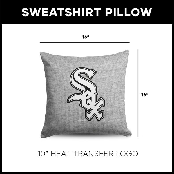 Chicago White Sox MLB Primary Sweatshirt Pillow 16 Inches Online