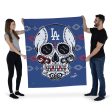 MLB Los Angeles Dodgers Candy Skull Wall Hanging 34x40 Inches For Cheap