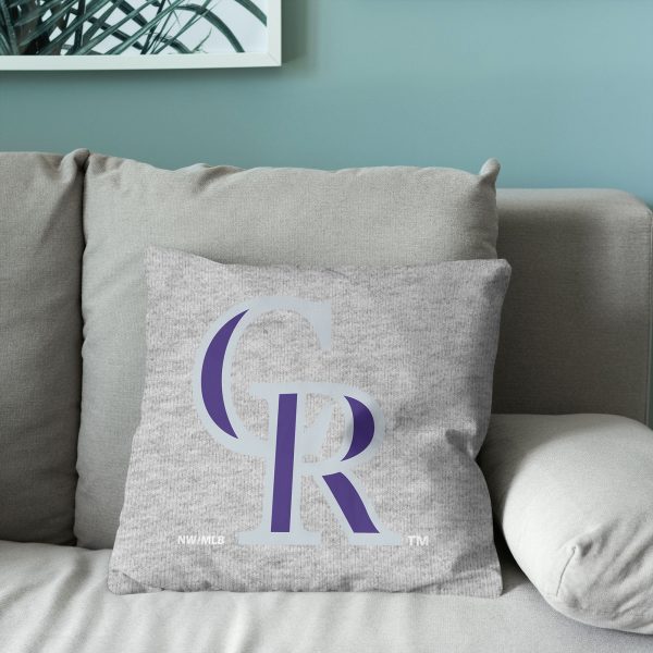 Colorado Rockies MLB Primary Sweatshirt Pillow 16 Inches Online Hot Sale