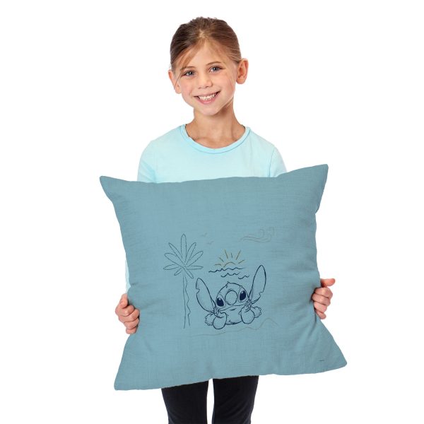 Disney Lilo and Stitch Chilled Vibes Throw Pillow 18x18 Inches on Sale