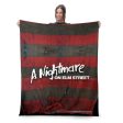 Warner Bros. Nightmare on Elm Street Sweater Silk Touch Throw Blanket 50X60 Inches Online now