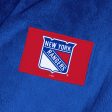 New York Rangers NHL Royal Blue Snipe L XL Silk Touch Bathrobe 26x47 Inches Fashion