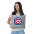 Chicago Cubs MLB Primary Sweatshirt Pillow 16 Inches Discount