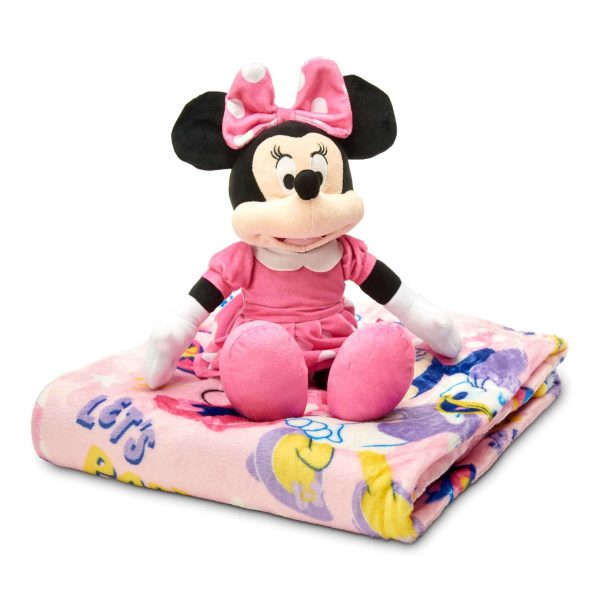 Disney Minnie Mouse Minnie Hugger Pillow with Silk Touch Throw Blanket 50x60 Inches Online now