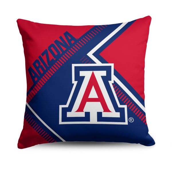 Arizona Wildcats NCAA Pulsewave Throw Pillow 18X18 Inches Discount