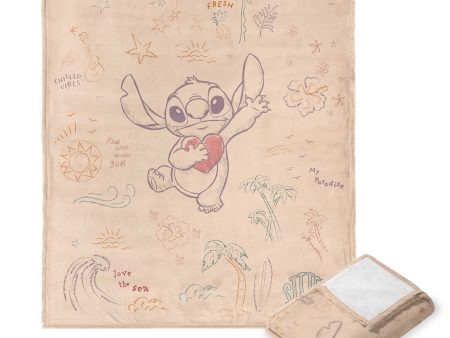 Disney Lilo and Stitch Love The Sea Silk Touch Throw Blanket 50x60 Inches Cheap