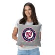 Washington Nationals MLB Primary Sweatshirt Pillow 16 Inches Cheap