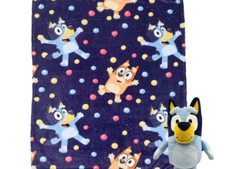 Bluey Hooray Silk Touch Throw Blanket With Hugger 40x50 Inches Online Sale