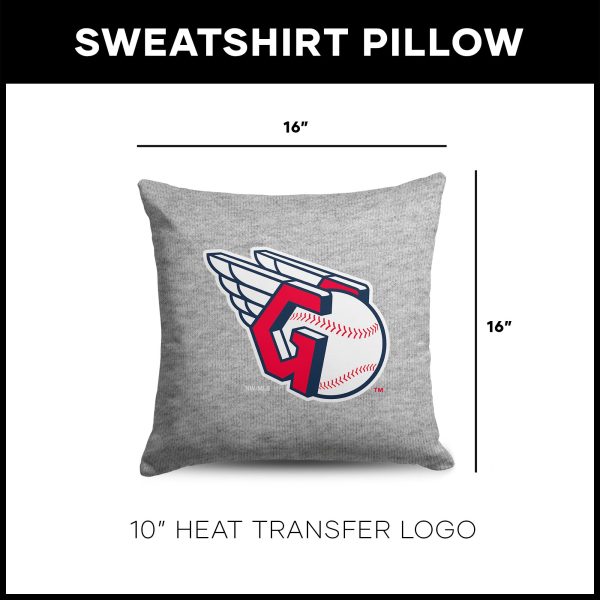 Cleveland Guardians MLB Primary Sweatshirt Pillow 16 Inches on Sale