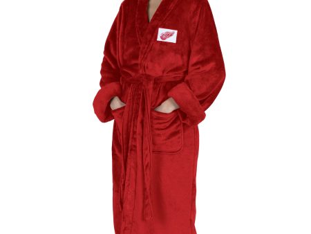 Detroit Red Wings NHL Red Snipe S M Silk Touch Bathrobe 23X41 Inches For Discount