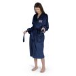 Columbus Blue Jackets NHL Navy Snipe S M Silk Touch Bathrobe 23X41 Inches Sale