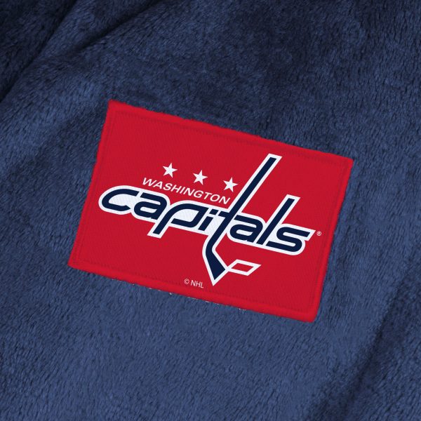 Washington Capitals NHL Navy Snipe L XL Silk Touch Bathrobe 26x47 Inches Cheap