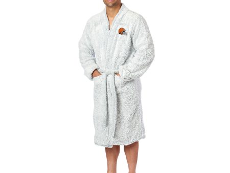 Cleveland Browns NFL Men’s L XL Sherpa Robe Supply