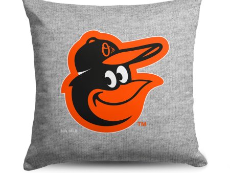 Baltimore Orioles MLB Primary Sweatshirt Pillow 16 Inches For Discount