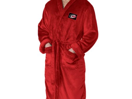 Carolina Hurricanes NHL Red Snipe L XL Silk Touch Bathrobe 26x47 Inches For Discount