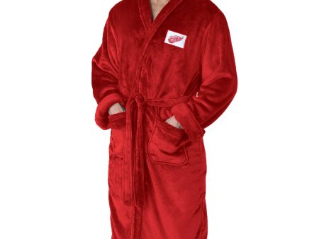 Detroit Red Wings NHL Red Snipe L XL Silk Touch Bathrobe 26x47 Inches Sale