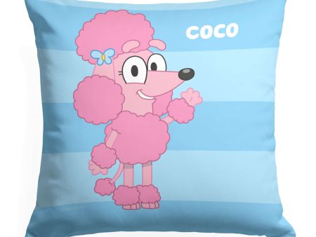 Bluey Roll Call Coco Throw Pillow 18x18 Inches Sale