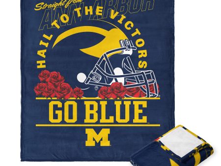 Michigan Wolverines NCAA The Victors Silk Touch Throw Blanket 50X60 Inches Online