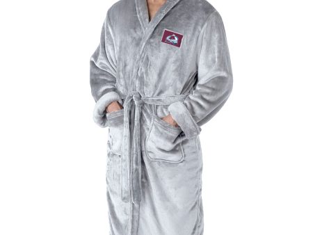 Colorado Avalanche NHL White Snipe L XL Silk Touch Bathrobe 26x47 Inches For Cheap