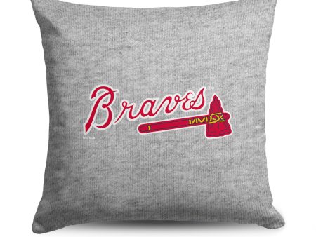 Atlanta Braves MLB Primary Sweatshirt Pillow 16 Inches on Sale