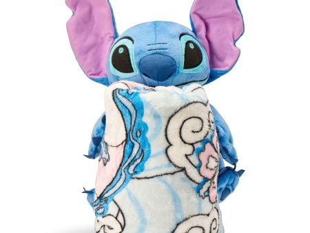 Disney Lilo and Stitch Stitch Hugger Pillow with Silk Touch Throw Blanket 50x60 Inches Cheap