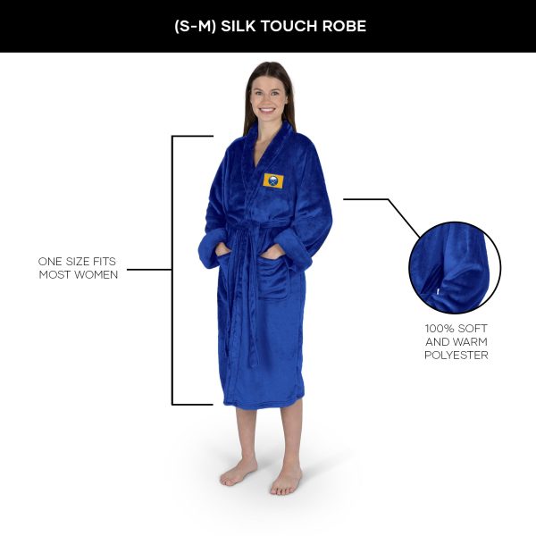 Buffalo Sabres NHL Royal Blue S M Silk Touch Bathrobe 23X41 Inches Online