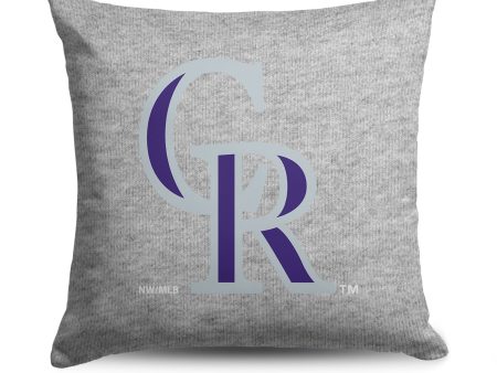 Colorado Rockies MLB Primary Sweatshirt Pillow 16 Inches Online Hot Sale