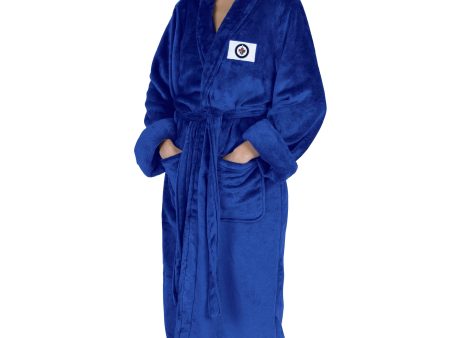 Winnipeg Jets NHL Navy Snipe S M Silk Touch Bathrobe 23X41 Inches Online Hot Sale