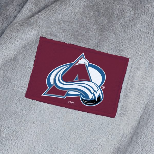 Colorado Avalanche NHL White Snipe L XL Silk Touch Bathrobe 26x47 Inches For Cheap