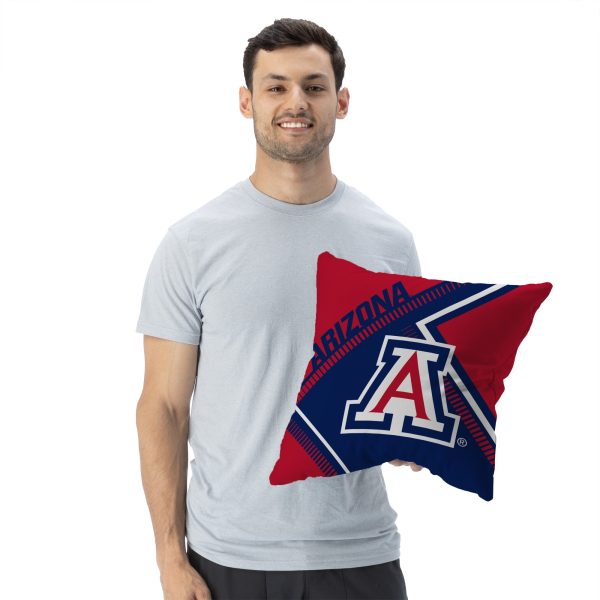 Arizona Wildcats NCAA Pulsewave Throw Pillow 18X18 Inches Discount